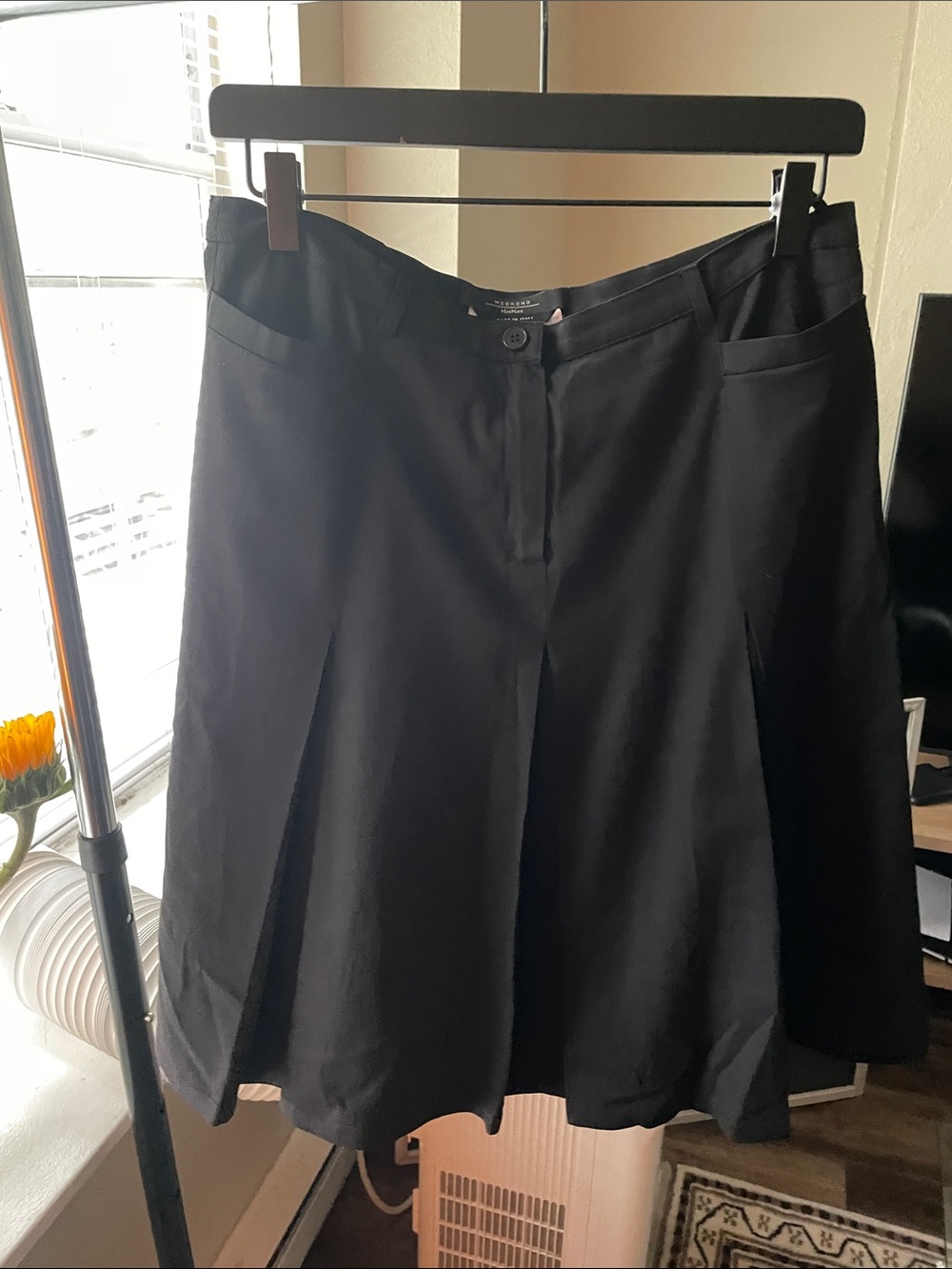 Max Mara Pleated Wool Skirt